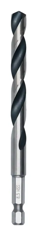 Bosch Line Metal HSS Spiralbohrer, 8,5 x 75 x 117 mm, HEX 1/4" Schaft (Verpackungseinheit 5 Stück) Sale