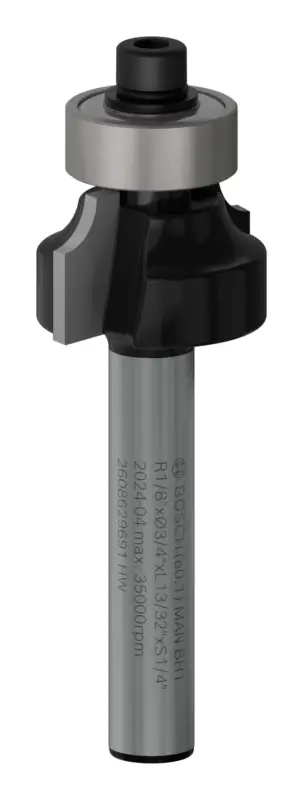 Markenprodukt Bosch Pro Abrundfräser, R 1/8", S 1/4"
