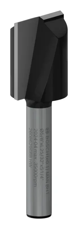 Rabatt Bosch Pro Nutfräser, zweischneidig, D 5/8", L 49/64", S 1/4"