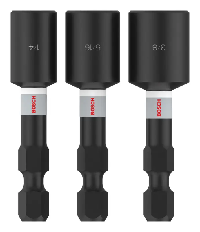Jetzt Kaufen Bosch Pro Nutsetter Impact-Set, 1/4" x 50 mm, 5/16" x 50 mm, 3/8" x 50 mm, 3-teilig (Verpackungseinheit 5 Sets)