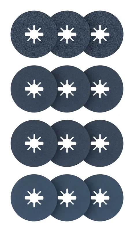 Bosch Pro R574 X-Lock Fiberschleifscheiben-Set, 125 mm, K36/60/80/120, 12-teilig Wochenendangebot