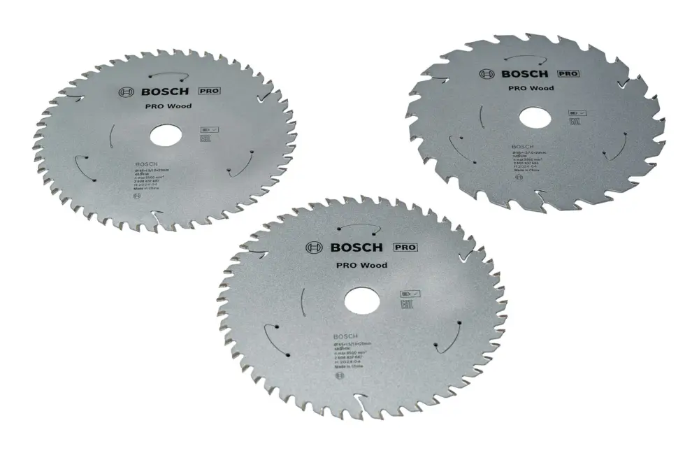 Begrenztes Angebot Bosch Pro Wood-Kreissägeblatt 165 mm, kabellos, Promo-Pack - 3er Pack