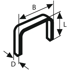 Aktuell Bosch Zubehör Feindrahtklammern Typ 57, Länge 6 mm - 1000er Pack