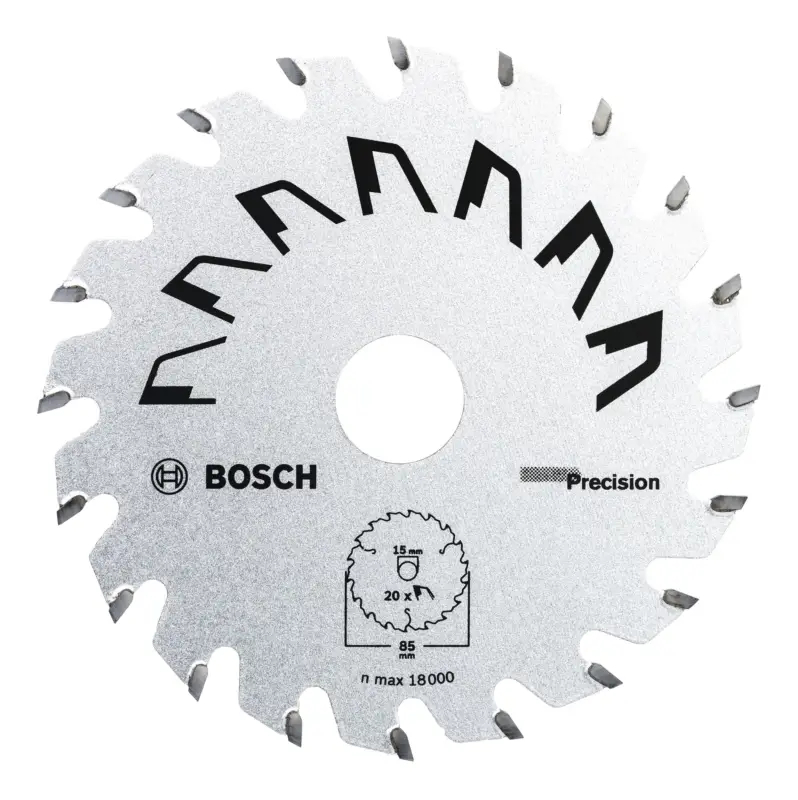 Saisonangebot Bosch Zubehör Kreissägeblatt Precision, 85 x 15 x 1,1 mm, Zähnezahl 20