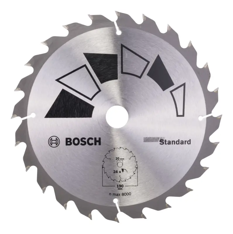 Saisonangebot Bosch Zubehör Kreissägeblatt Standard, 190 x 20 mm, Zähnezahl 24