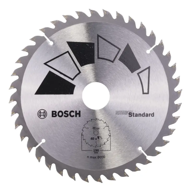 Bosch Zubehör Kreissägeblatt Standard, 190 x 30 mm, Zähnezahl 40 Neu Im Sortiment