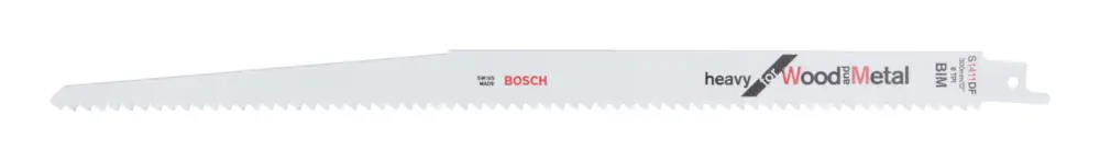 Bosch Zubehör Säbelsägeblatt Bimetall, S 1411 DF Heavy for Wood and Metal - 2er Pack (Verpackungseinheit 5 Stück) Begrenztes Angebot