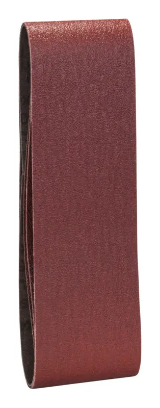 Bosch Zubehör Schleifband, 75 x 533 mm, für Bandschleifer, rote Qualität, K60 - 3er Pack Geprüft