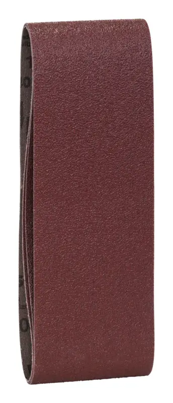 Sonderaktion Bosch Zubehör Schleifband-Set, 75 x 457 mm, für Bandschleifer, rote Qualität, K60/80/100, 3-teilig (Verpackungseinheit 2 Sets)
