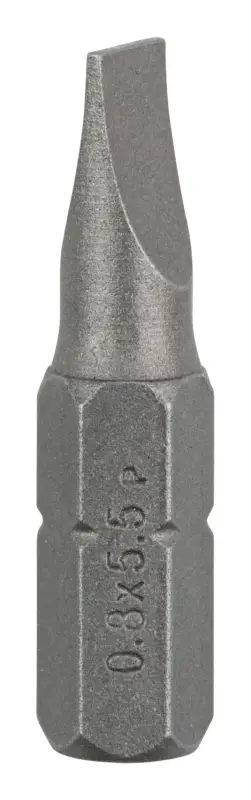 Bosch Zubehör Schrauberbit Standard für Längsschlitzschrauben (S) Schlitz S 0,8 x 5,5 - 2er Pack (Verpackungseinheit 5 Stück) Neue Ware