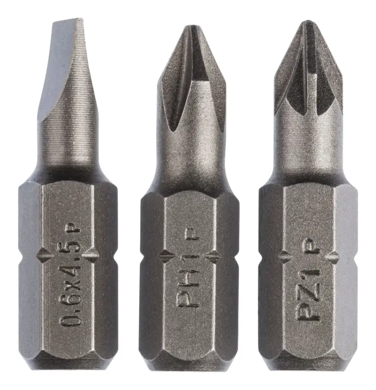 Bosch Zubehör Schrauberbit-Set Standard, gemischt (S 0,6 x 4,5, PH, PZ), 3-teilig (Verpackungseinheit 5 Sets) Finale Aktion
