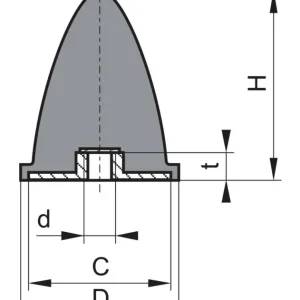 Gummi Anschlag Puffer GP EP 50 x 67 M10 Direkt Vom Hersteller