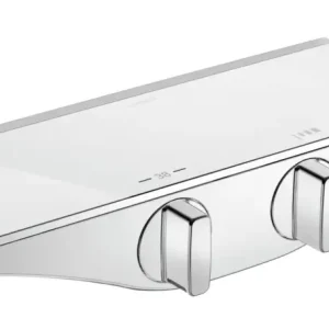 Hansa Hansaemotion Brause-Thermostat-Batterie (G1/2) für Wandaufbau mit Verbrühschutz Chrom/Weiß Wochenendangebot