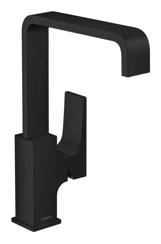 Hansgrohe Metropol Einhebel-Waschtischmischer 230 mit Hebelgriff mit Push-Open Ablaufgarnitur - Mattschwarz Neu Im Sortiment