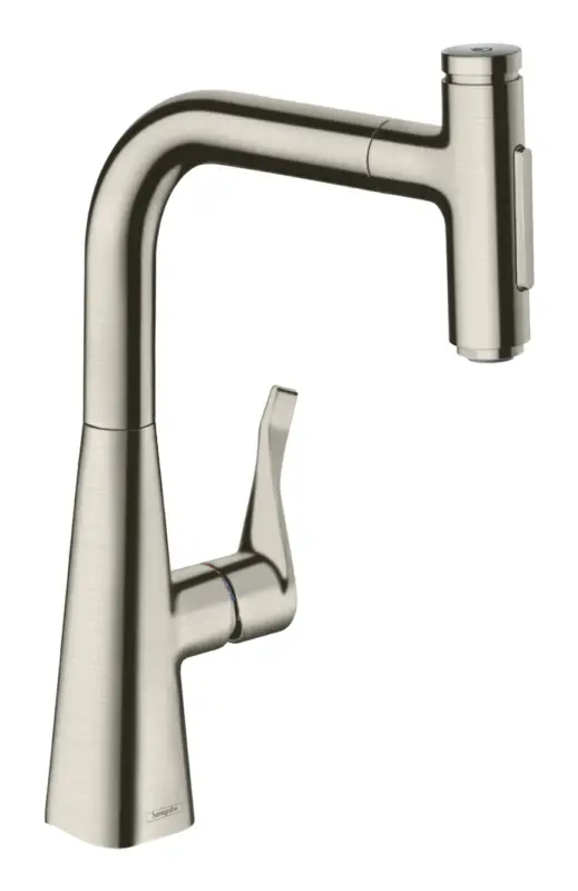 Hansgrohe Metris Select M71 Einhebel-Küchenmischer 240 2jet mit Ausziehbrause und sBox - Edelstahl Finish Solange Der Vorrat Reicht