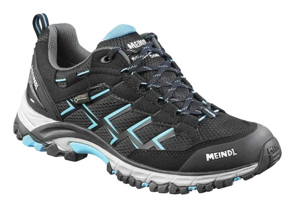 Meindl Sportschuh 3823-01 schwarz/azur Größe 37,5 / 4,5 (Verpackungseinheit 1 Paar) Markenprodukt
