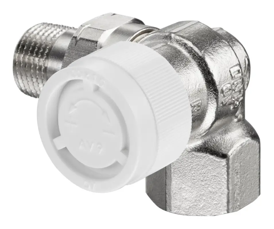 OVENTROP Thermostatventil AV 9 Winkeleck rechts DN 15 PN 10 M 30 x 1,5 Messing - vernickelt Direkt Vom Hersteller