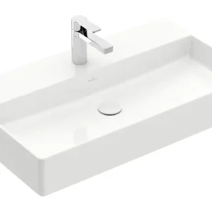 Top-Preis Villeroy & Boch Memento 2.0 Waschbecken für Möbel mit 1 Hahnloch ohne Überlauf Unterseite geschliffen 800 x 470 x 140 mm - Weiß Alpin