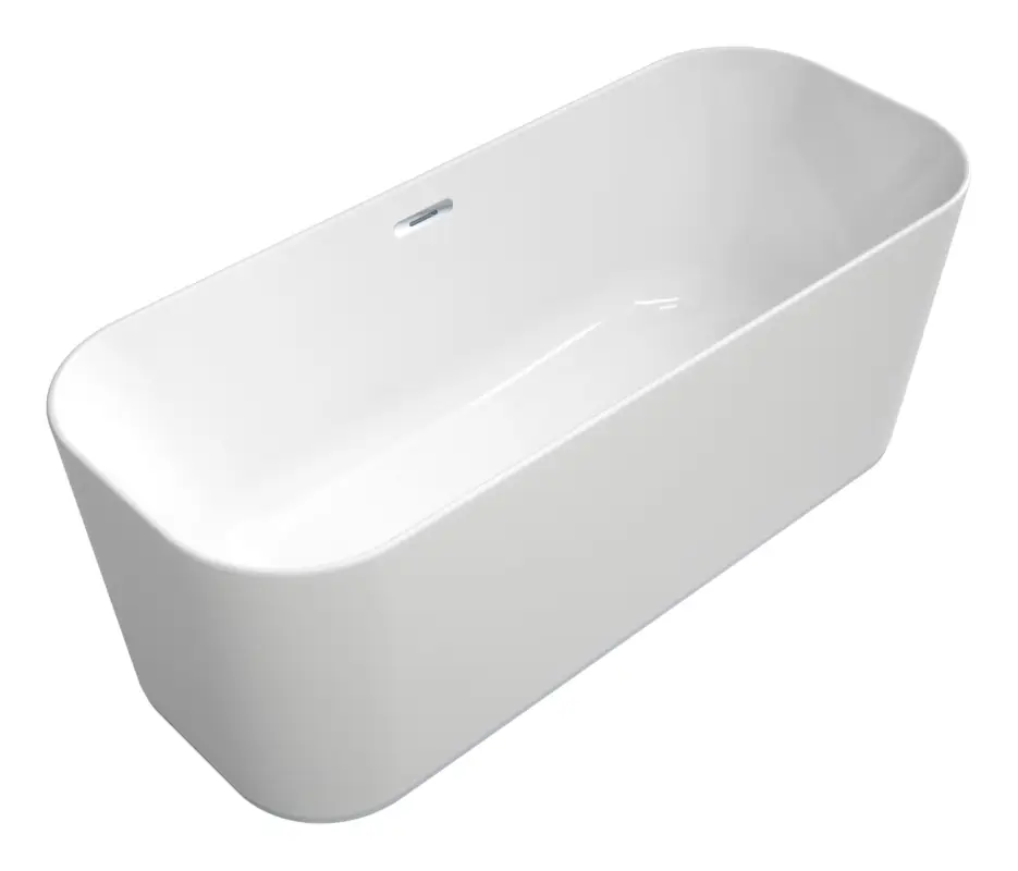 Top-Angebot Villeroy & Boch Finion Freistehende Badewanne 1700 x 700 mm - Weiß Alpin / Chrom