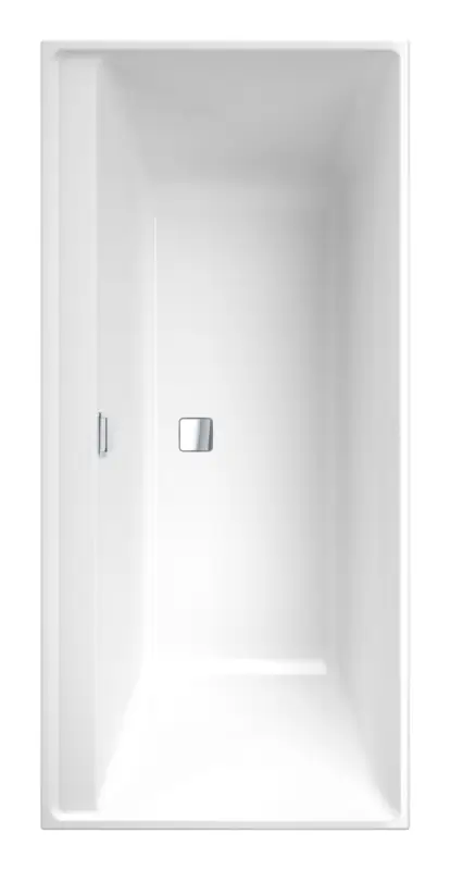 Villeroy & Boch Collaro Rechteckbadewanne 1600 x 750 mm - Stone White / Verchromt / Chrom Echt