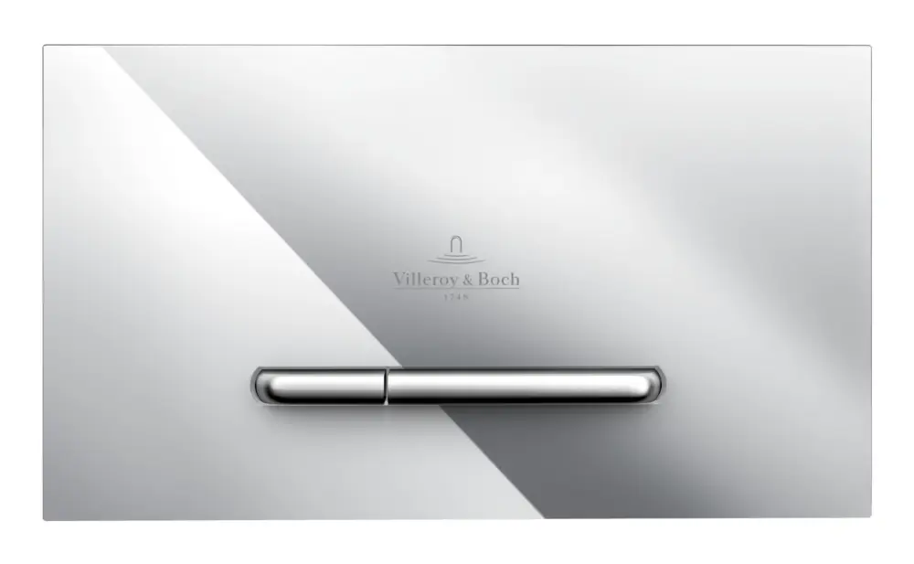 Expressversand Villeroy & Boch ViConnect Installationssysteme WC-Betätigungsplatte 2-Mengen-Spülung 260 x 150 x 66 mm - Verchromt