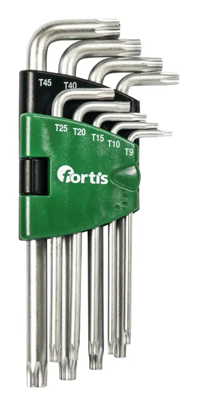 Fortis Winkelschraubendreher-Clip 9-teilig TX10-50 Preisknaller