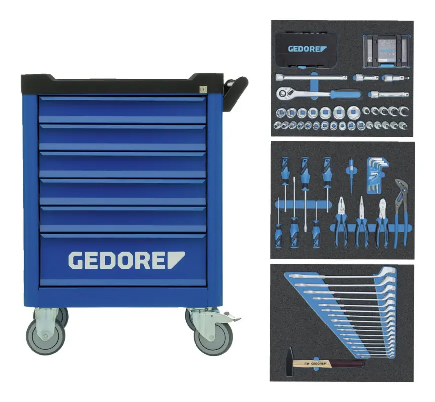 Markenware Gedore Werkstattwagen Smartline 172-teilig