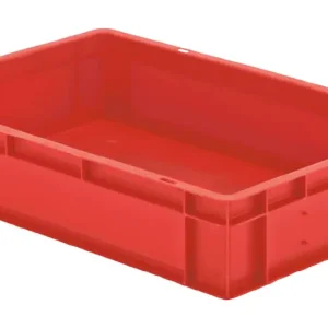 Expressversand LA KA PE Stapeltransportkasten 600 x 400 x 120 mm rot (Verpackungseinheit 2 Stück)