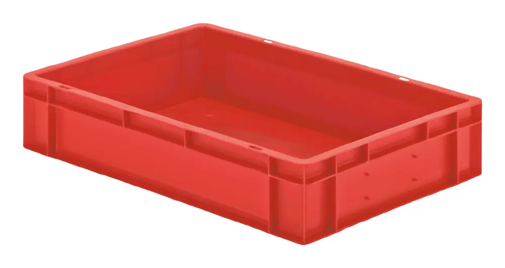 Expressversand LA KA PE Stapeltransportkasten 600 x 400 x 120 mm rot (Verpackungseinheit 2 Stück)