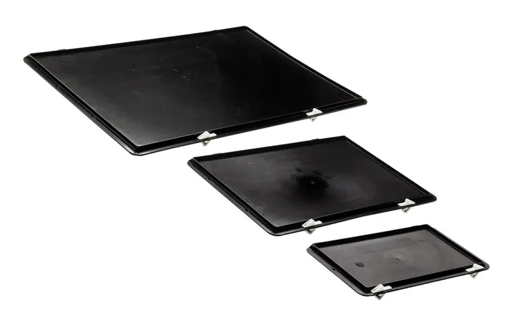Nur Heute LA KA PE Verschlussdeckel schwarz für Kastenmaß 200 x 150 mm
