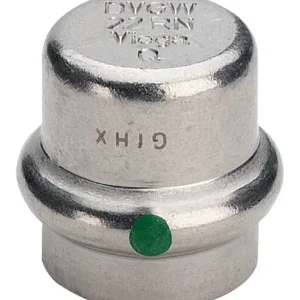 Echt Viega Verschlusskappe Sanpress Inox 2356 15 mm, Stahl nichtrostend, SC-Contur