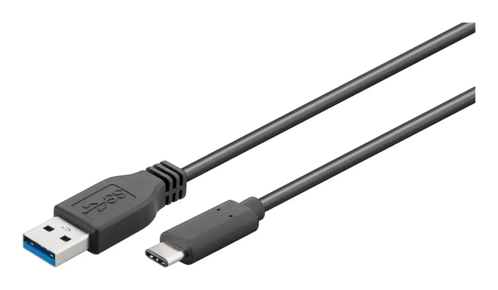 Sonderaktion Goobay SuperSpeed-Kabel 1m USB-A USB-C Steck 2p 3p