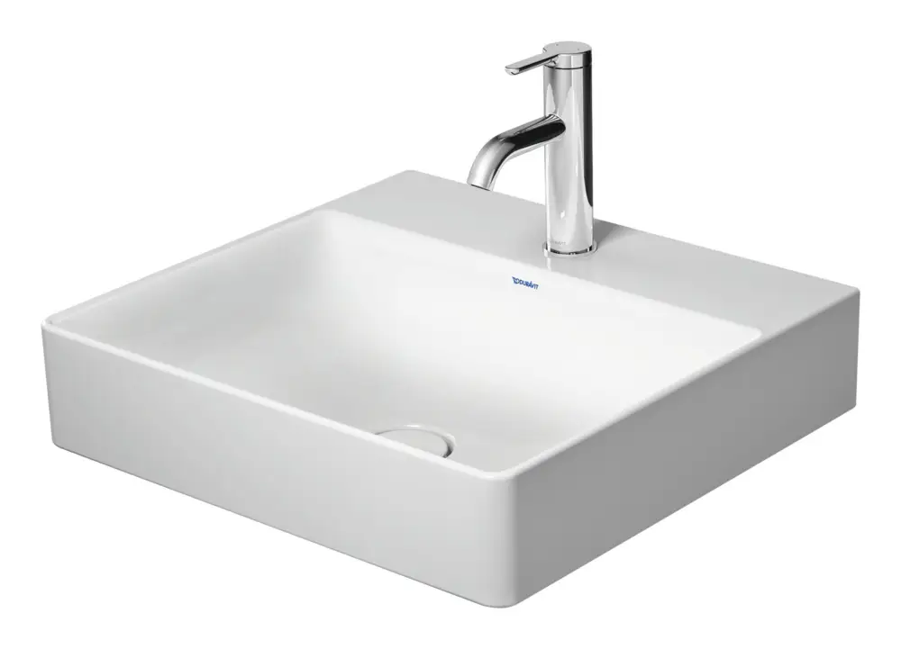 Finale Aktion Duravit DuraSquare Waschtisch 1 Hahnloch 500 x 470 mm - Weiß Hochglanz