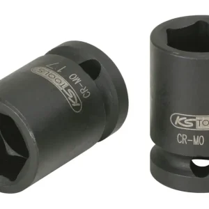 KS Tools 1/2" Sechskant-Kraft-Stecknuss, kurz, 27 mm Geprüft