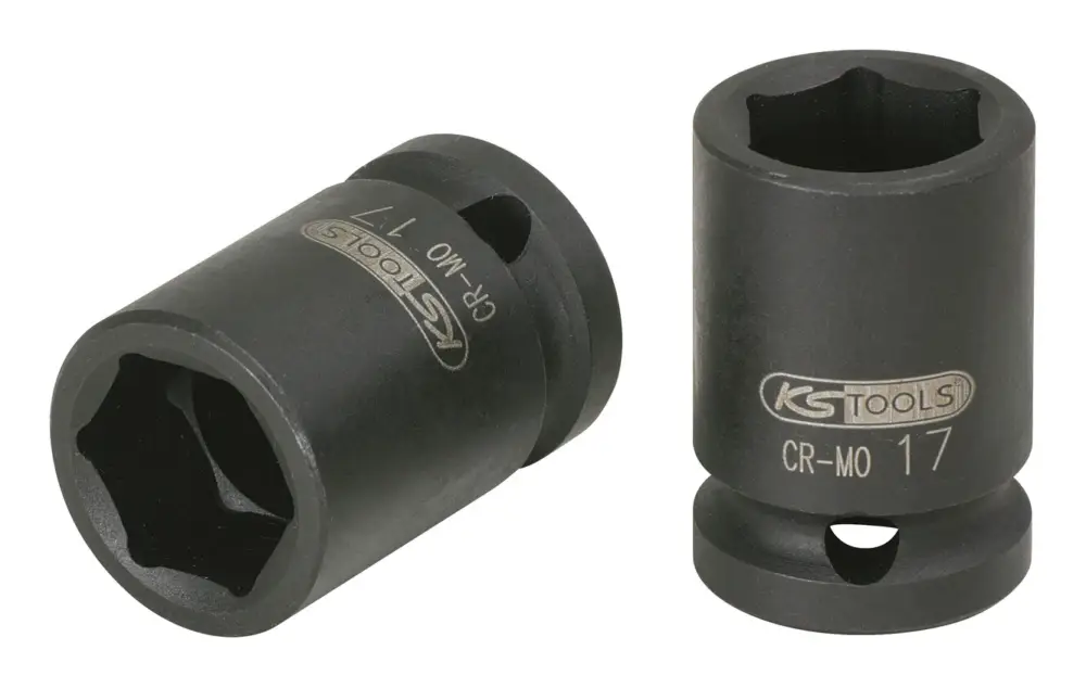 KS Tools 1/2" Sechskant-Kraft-Stecknuss, kurz, 27 mm Geprüft