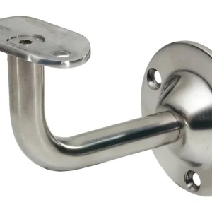 Preisknaller KWS Handlaufstütze 4524 Stahl silber für 75 mm Wandabstand