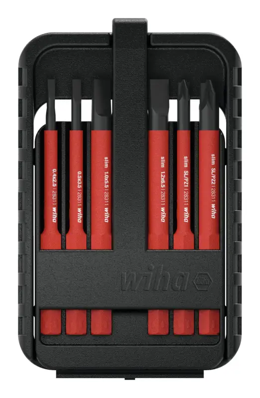 Finale Aktion Wiha Wechselklingen-Satz VDE slimBit electric PlusMinus/PZ, Schlitz 6-teilig