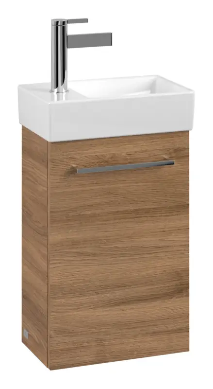 Villeroy & Boch Avento Waschbeckenunterschrank für Becken mittig 1 Tür Anschlag links 340 x 514 x 202 mm - Kansas Oak Neu Im Sortiment