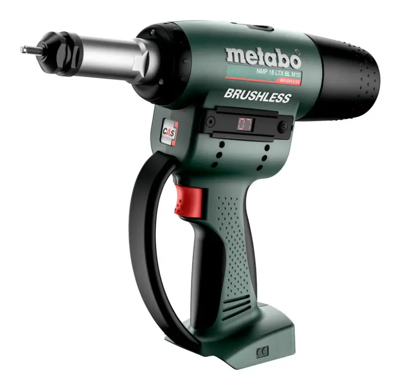 Neu Metabo NMP 18 LTX BL M10 Akku-Nietmutternpistole Ohne Akku in MetaBox