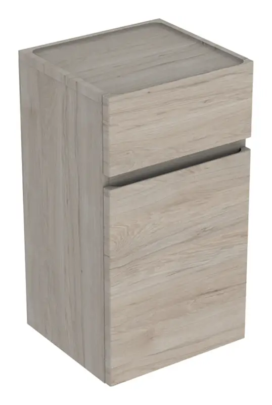 Online Kaufen Geberit Renova Plan Seitenschrank 1 Tür 1 Schublade 390 x 700 x 360 mm - Nussbaum hickory hell