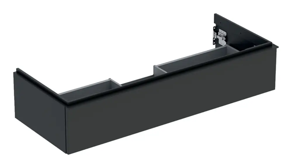 Nur Für Kurze Zeit Geberit iCon Waschtischunterschrank mit 1 Schublade 1184 x 247 x 476 mm - Dekor Lava / Griff Lava pulverbeschichtet matt