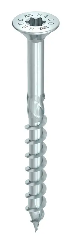 Direktkauf Heco TOPIX-plus Senkkopfschraube HD 10 x 80 mm, Teilgewinde, blau verzinkt (Verpackungseinheit 50 Stück)
