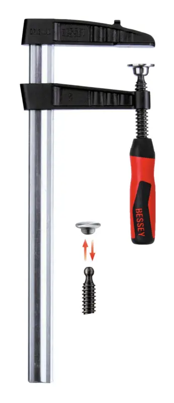 Bessey Schraubzwinge Temperguss mit 2-Komponenten-Heft 500 x 120 mm / 35 x 11 mm Online Kaufen
