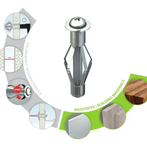 Online Kaufen Tox Metall-Hohlraumdübel Acrobat M4/38 KT (Verpackungseinheit 50 Stück)