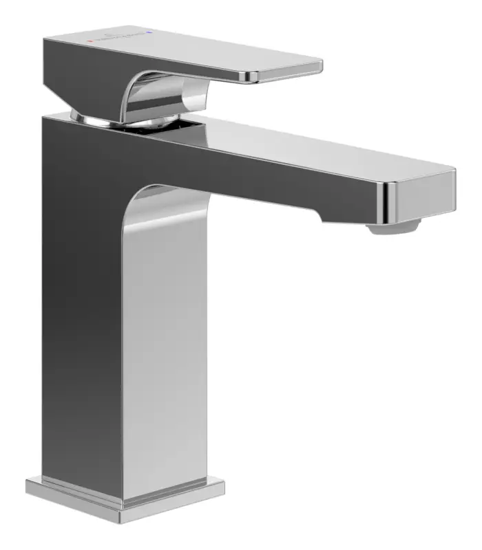 Preiswert Villeroy & Boch Architectura Square Einhebel-Waschtischarmatur, mit Zugstangen-Ablaufgarnitur, Standmontage - Chrom