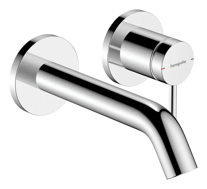 Neu Hansgrohe Tecturis S 2-Loch Waschtischmischer Unterputz Ausladung 165 mm - Chrom