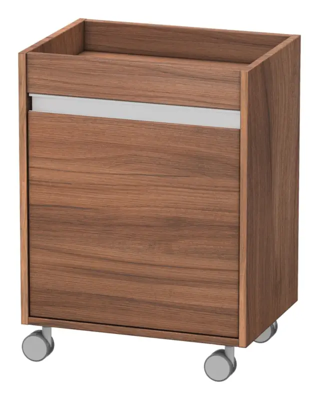 Meistverkauft Duravit Ketho Rollcontainer mit 1 Tür Anschlag rechts 500 x 670 x 360 mm - Nussbaum Matt