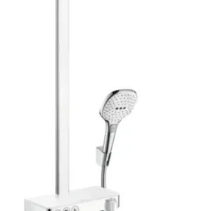 Hansgrohe Raindance Select E Showerpipe 300 3jet mit ShowerTablet Select 300 - Weiß / Chrom Online Kaufen