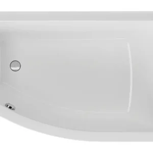 Schröder Wannentechnik Flo Raumsparbadewanne rechts 1600 x 950 mm - Weiß Echt