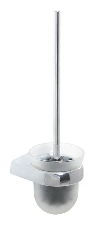 Top-Preis Bravat Metasoft WC-Wandgarnitur - Chrom/Glas satiniert